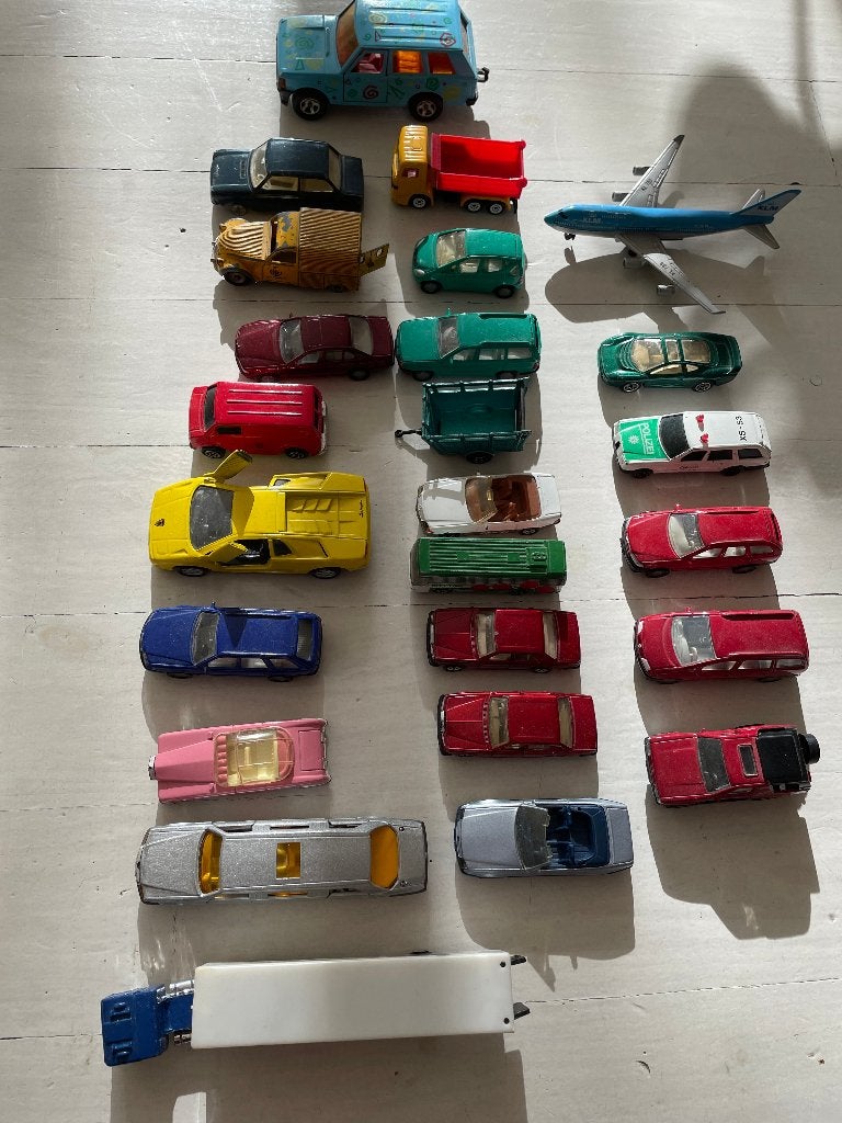 Modelauto's en 2 vliegtuigen van Matchbox, Siku en andere., Ophalen of Verzenden, Gebruikt, Auto
