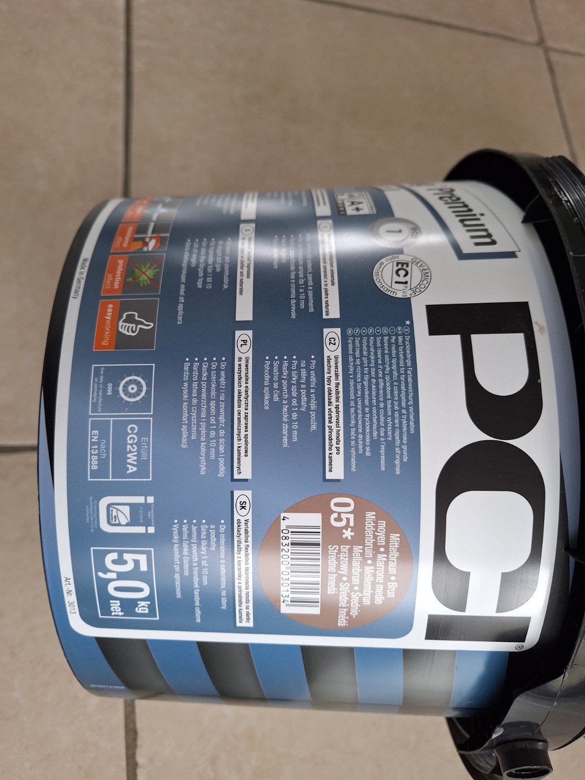 PCI Nanofug Premium voegmiddel middenbruin - 4,5 kg restant, Ophalen