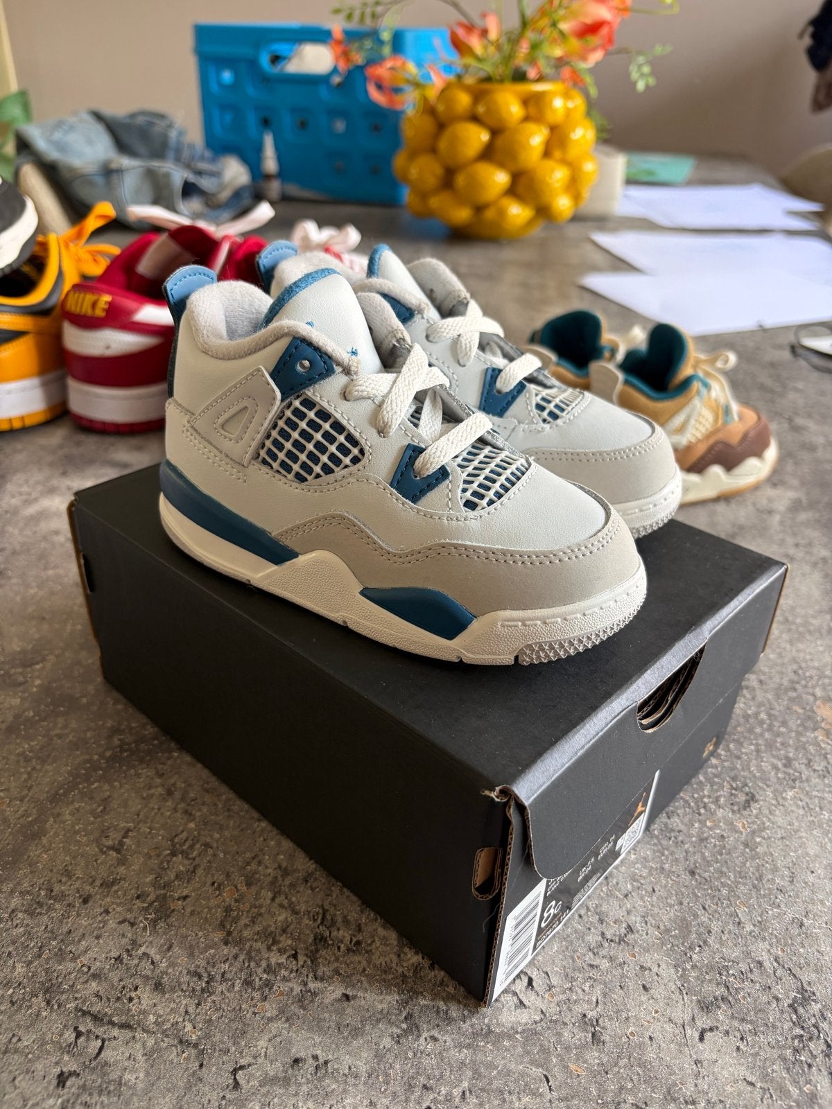 Nieuwe Nike Jordan 4 Retro (TD) maat 25, Ophalen of Verzenden, Nieuw, Jongetje of Meisje, Schoentjes