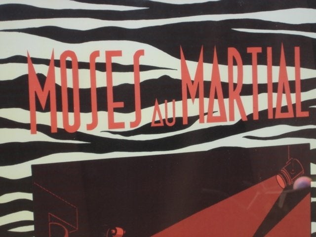 Zeefdruk/ affiche “Moses au Martial”.door Filips jaren 80, Rechthoekig Staand, Nieuw, Ophalen of Verzenden, A1 t/m A3