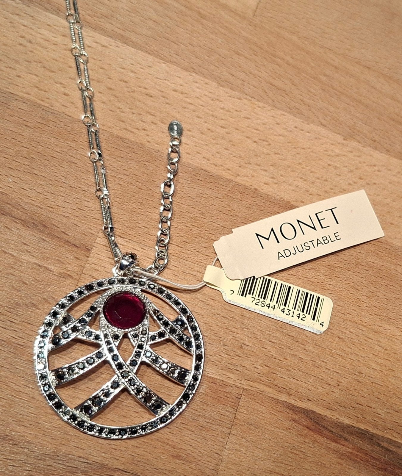 Monet ketting met hanger en kaartje - Nieuw, Met hanger, Overige materialen, Nieuw, Ophalen of Verzenden