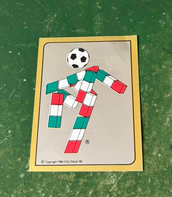 Panini plaatje Talisman WK 1990 #4, Verzamelen, Sportartikelen en Voetbal, Ophalen of Verzenden, Zo goed als nieuw