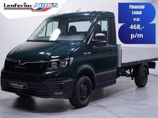 MAN TGE 2.0 TDI 140 pk L3 Pick Up / Open Laadbak Airco Apple, Auto's, Voorwielaandrijving, Stof, Gebruikt, 4 cilinders