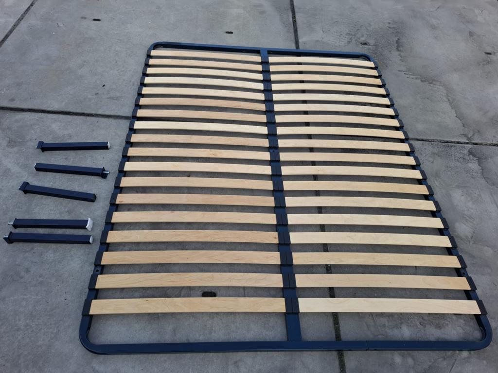 Bedframe lattenbodem 160x200cm, Ophalen, Gebruikt, Tweepersoons, Bedbodem