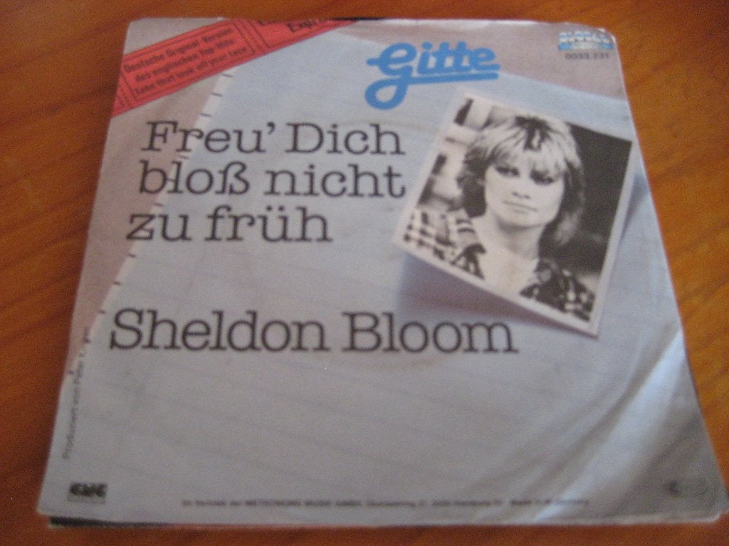 Gitte: Freu Dich bloß nicht zu früh, Ophalen of Verzenden, Zo goed als nieuw, Pop