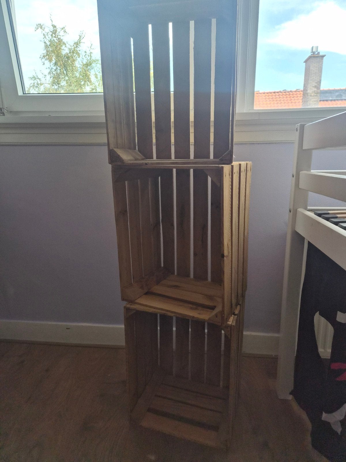 Originele Oude Houten Appel Kistjes - Set van 3, Ophalen