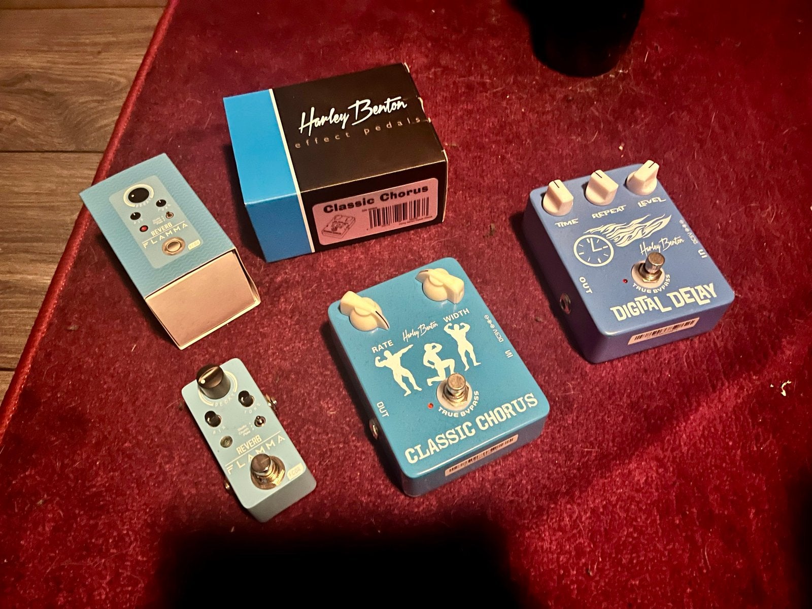 Harley Benton & Flamma effectpedalen: Chorus, Delay, Reverb, Muziek en Instrumenten, Ophalen of Verzenden, Gebruikt, Chorus
