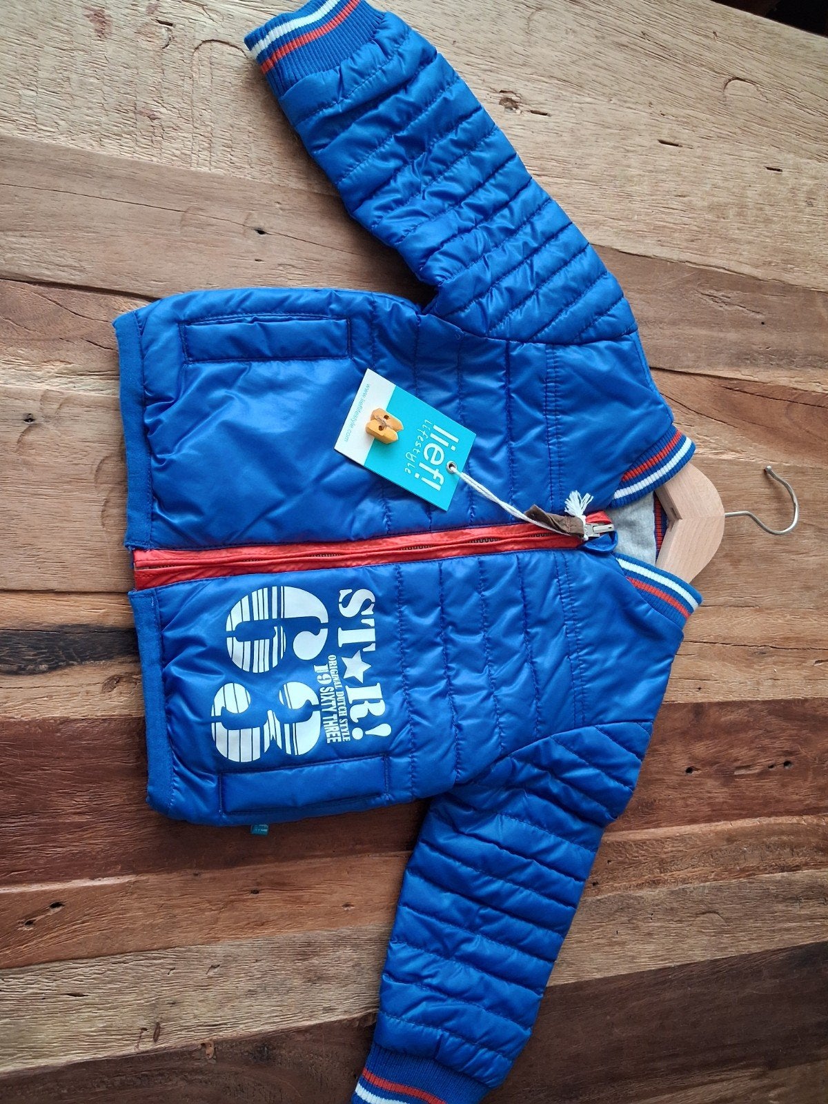 Nieuwe Lief! Lifestyle jongensjas, maat 80, blauw, Ophalen of Verzenden, Nieuw, Lief! Lifestyle, Jongen