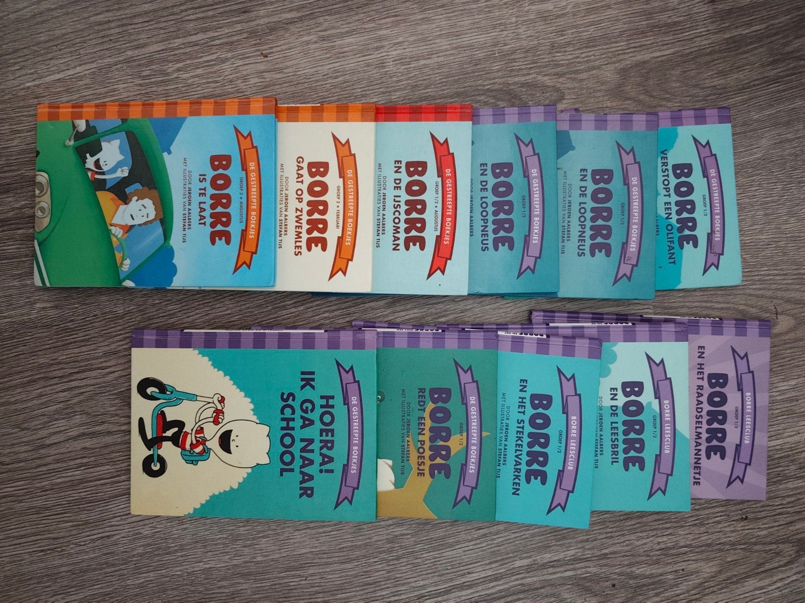 Borre Boekjes - Set van 12 Kinderboeken, Ophalen, Gelezen, Jeroen Hoogerwerf, Fictie algemeen