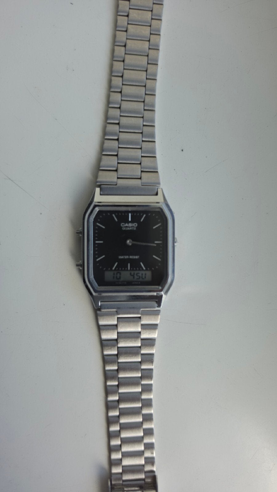 Casio AQ-230A, Staal, Polshorloge, Ophalen of Verzenden, Zo goed als nieuw