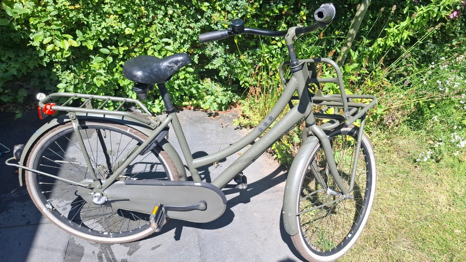 Cortina 26 inch transportfiets met voordrager, Terugtraprem, Gebruikt, Cortina U4 transportfiets, Versnellingen