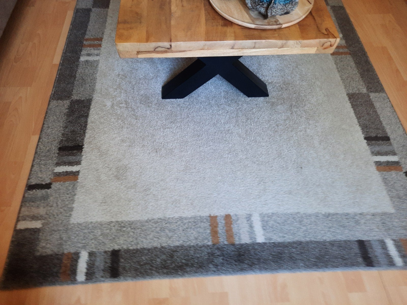 Modern Vloerkleed Grijs/Bruin 160x230 cm, Ophalen, 200 cm of meer, Zo goed als nieuw, Modern