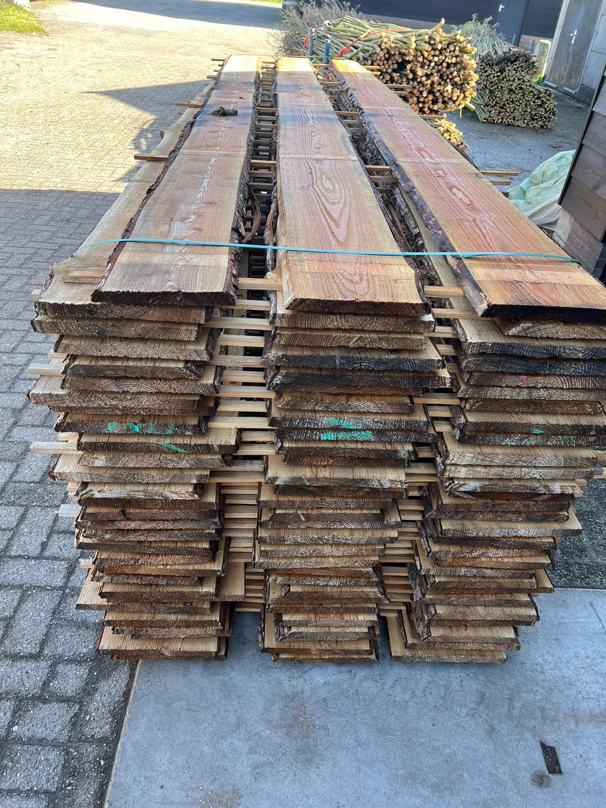 Lariks schaaldelen planken wandbetimmering potdeksel hout, Ophalen of Verzenden, Nieuw, Planken