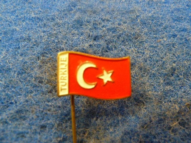 Speldje Vlag Turkije, Ophalen of Verzenden, Zo goed als nieuw, Overige onderwerpen