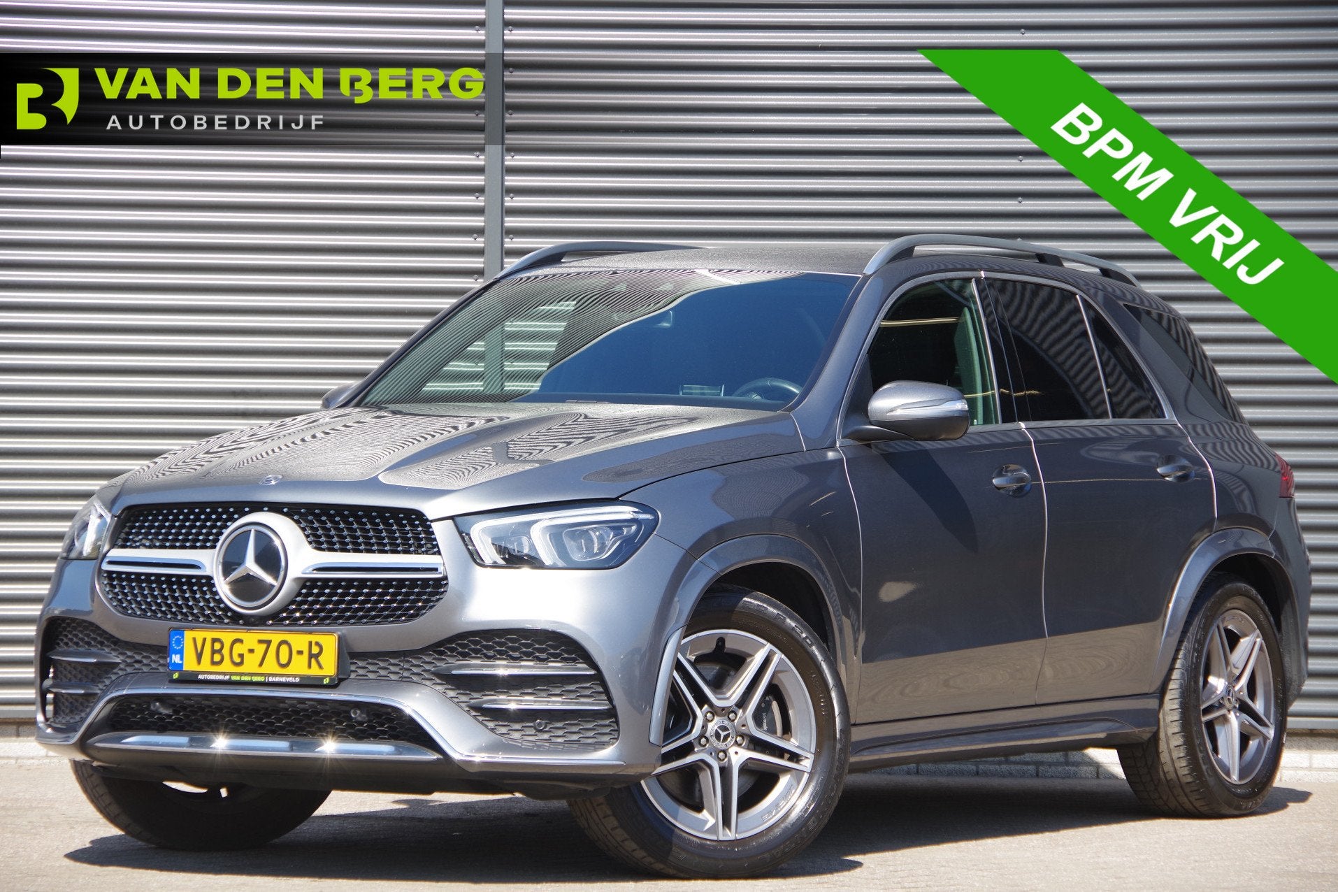 Mercedes-Benz GLE 300 D 4MATIC AMG, MARGE! VAN, GRIJS KENTEK, Auto's, Gebruikt, 4 cilinders, GLE, Bedrijf