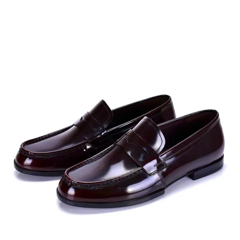 Nette bruine heren lak loafers, Verzenden, Nieuw, Bruin, Loafers