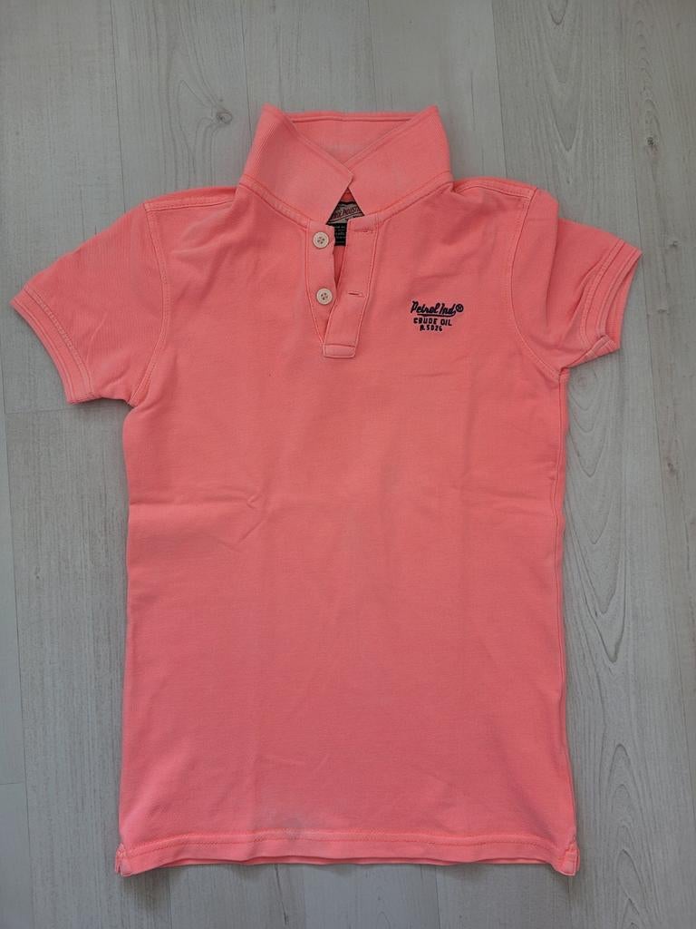 Neon roze polo PETROL maat 134, Petrol, Ophalen of Verzenden, Zo goed als nieuw, Shirt of Longsleeve
