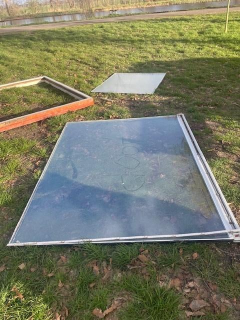 raam  dubbelglas gratis kas raam, Ophalen, Gevelraam of Ruit, Gebruikt, 160 cm of meer
