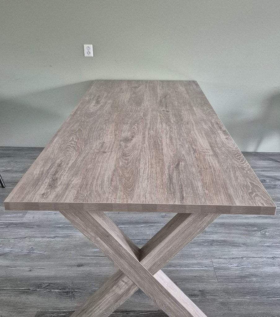 Tafel, Huis en Inrichting, Tafels | Eettafels, Ophalen, Overige materialen, Gebruikt, 200 cm of meer