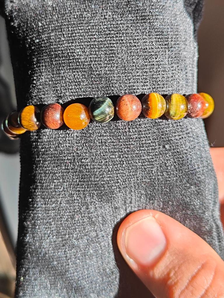 3 kleurige tijgeroog armband, Ophalen of Verzenden, Nieuw