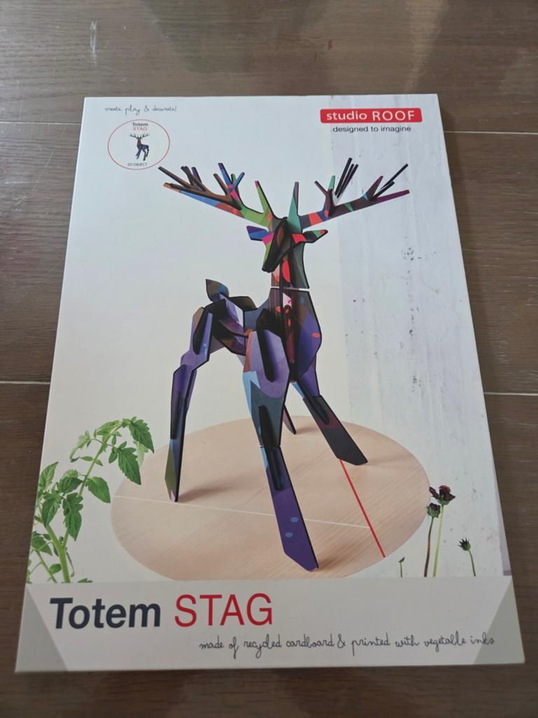Studio ROOF Totem STAG 3D-object van gerecycled karton, Ophalen of Verzenden, Nieuw, Groter dan 1:35, Figuur of Figuren