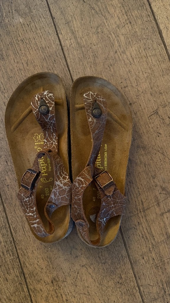 Birkenstock - Papillio sandalen, Bruin, Gedragen, Birkenstock - Papillio, Sandalen of Muiltjes