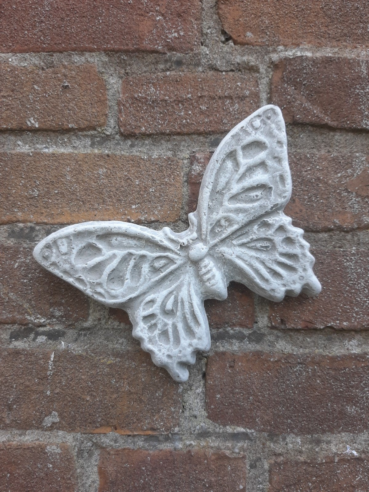 Vlinder wanddecoratie betonnen beeld tuinbeeld beton, Ophalen of Verzenden