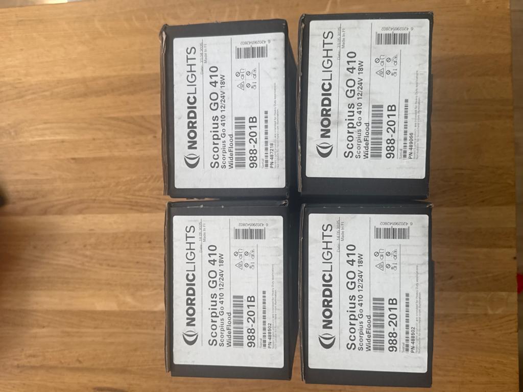 4x NordicLights Scorpius GO 410 LED Werklamp WideFlood, Auto-onderdelen, Verlichting, Ophalen of Verzenden, Nieuw, Universele onderdelen