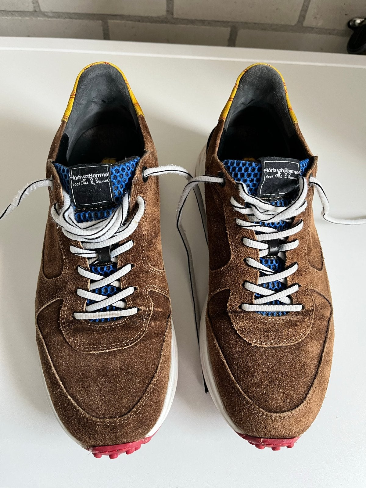 Floris van Bommel x Ollie B. Bommel sneakers maat 41,5, Ophalen of Verzenden, Gedragen, Bruin, Sneakers of Gympen