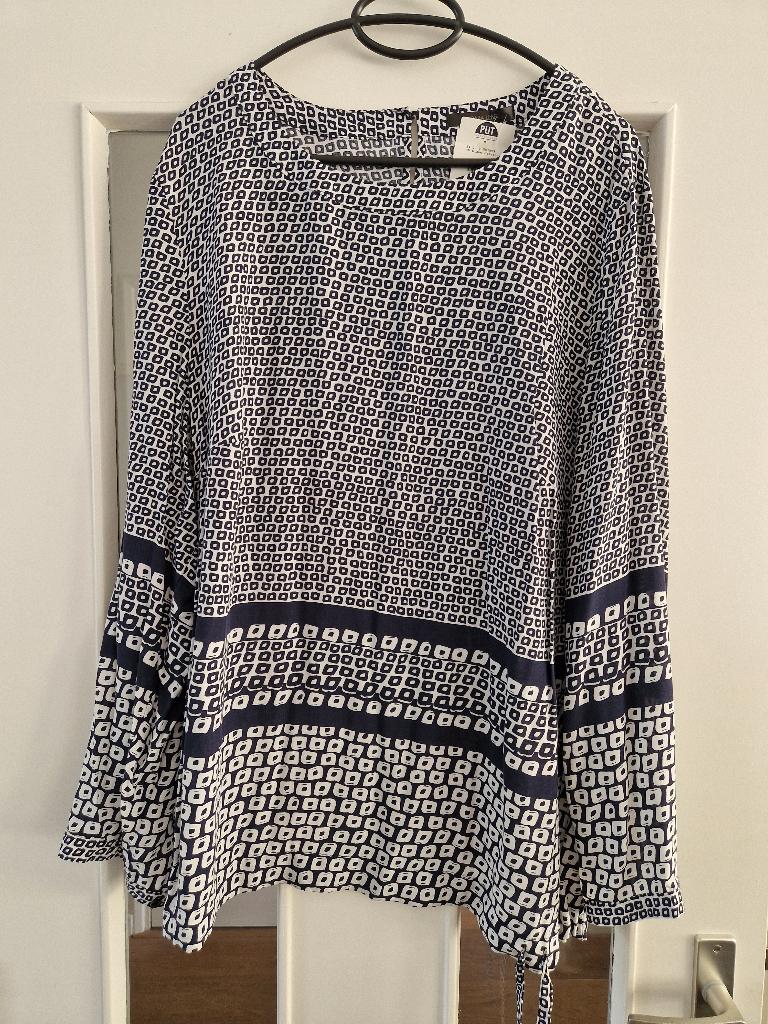 Nieuw! BARBARA LEBEK blouse, maat 46, Blauw, Maat 46/48 (XL) of groter, Nieuw, Ophalen of Verzenden