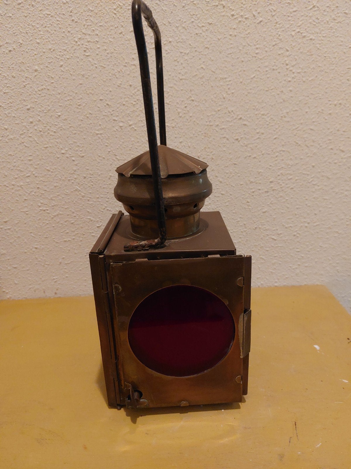 Antiek koperen/ messing lamp, Antiek en Kunst, Antiek | Lampen, Ophalen