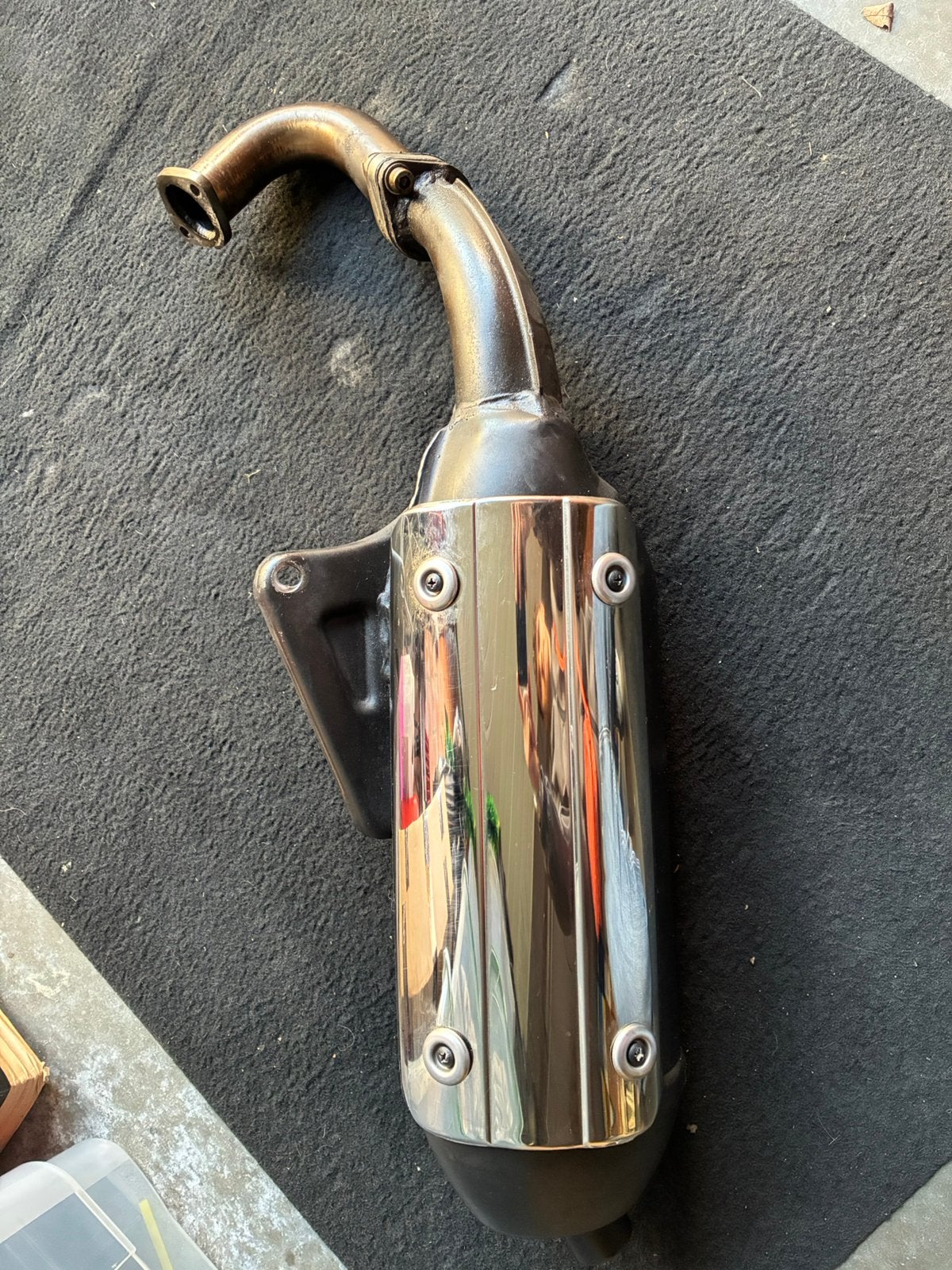 Sm06 met rvs bocht 125cc 180cc kan geruild worden tegen krn, Ophalen of Verzenden