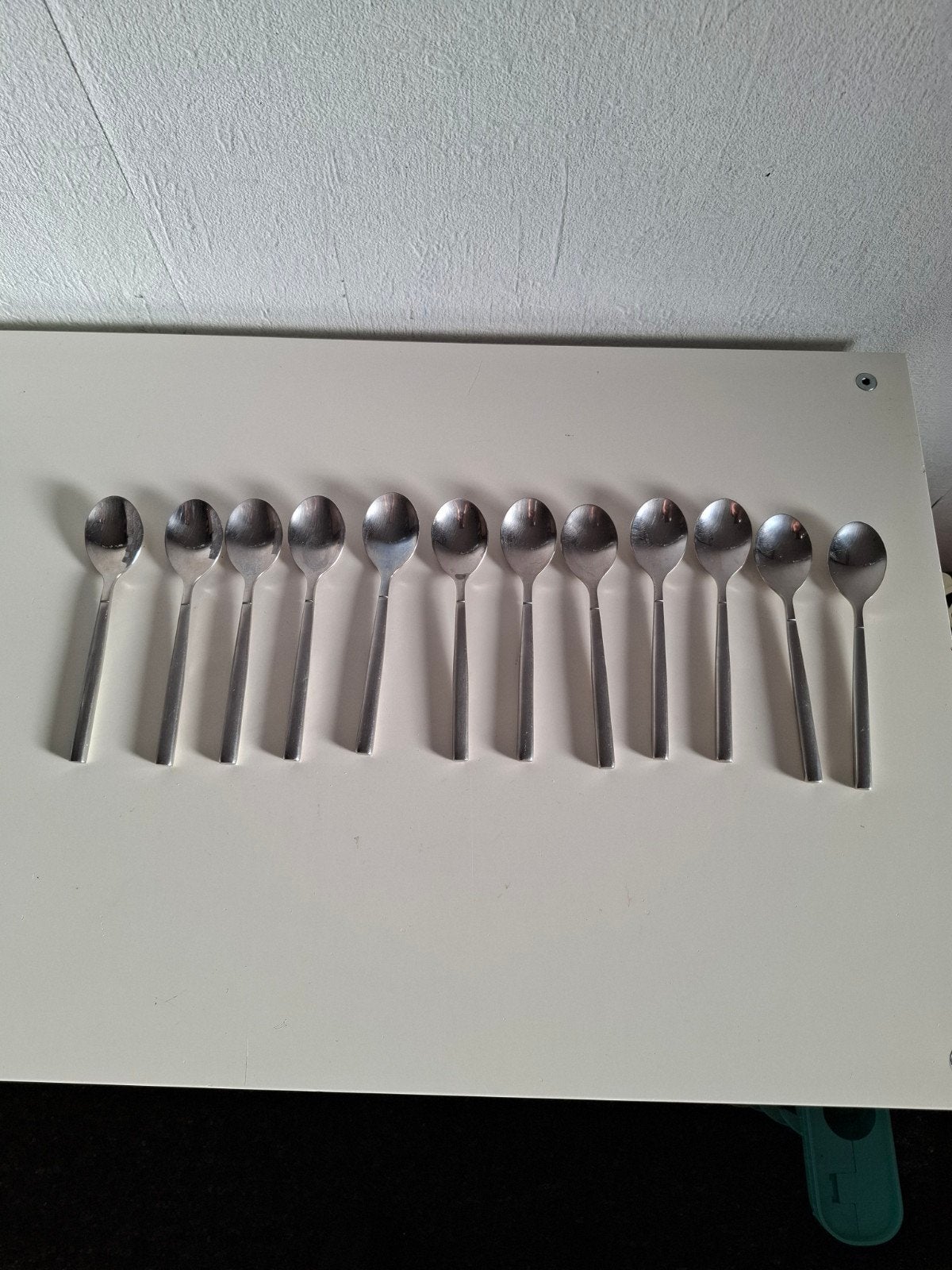 Set van 12 RVS theelepels - Roma 18/10, Theelepel, Gebruikt, Verzenden, Los bestek