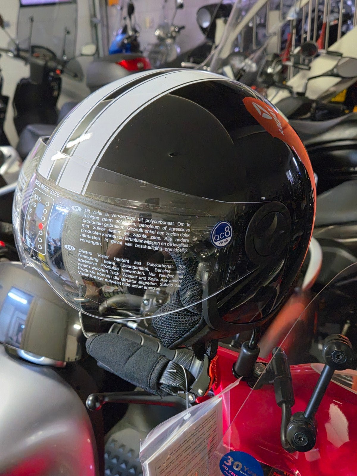 helm Rider zwart maat M incl extra smoke visier ., Fietsen en Brommers, Ophalen of Verzenden, Nieuw, Medium