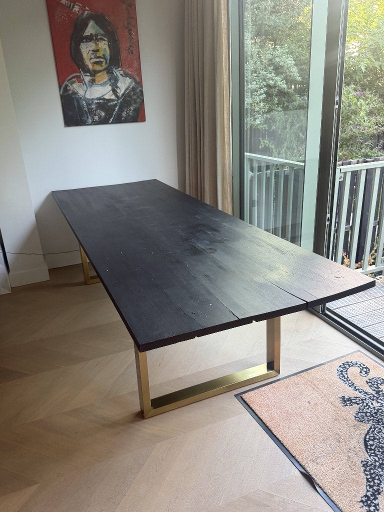 Tafel te koop!, Huis en Inrichting, Tafels | Eettafels, Ophalen, Gebruikt, Eikenhout, 200 cm of meer