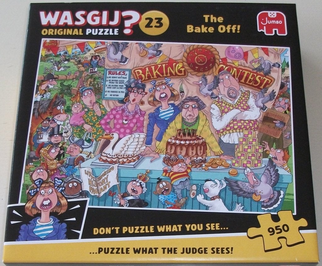 Puzzel *** HEEL HET DORP BAKT! *** Wasgij Original 23, Ophalen of Verzenden, 500 t/m 1500 stukjes, Zo goed als nieuw, Legpuzzel