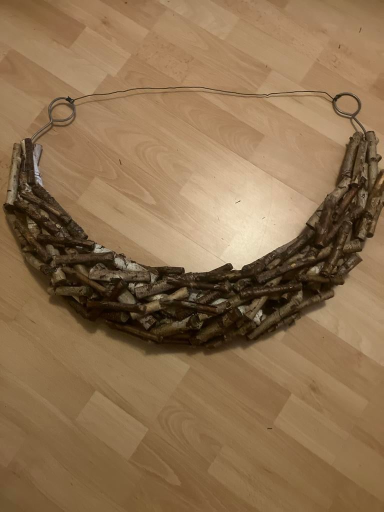 Decoratieve Berkenhouten Slinger/Guirlande, Ophalen of Verzenden, Zo goed als nieuw