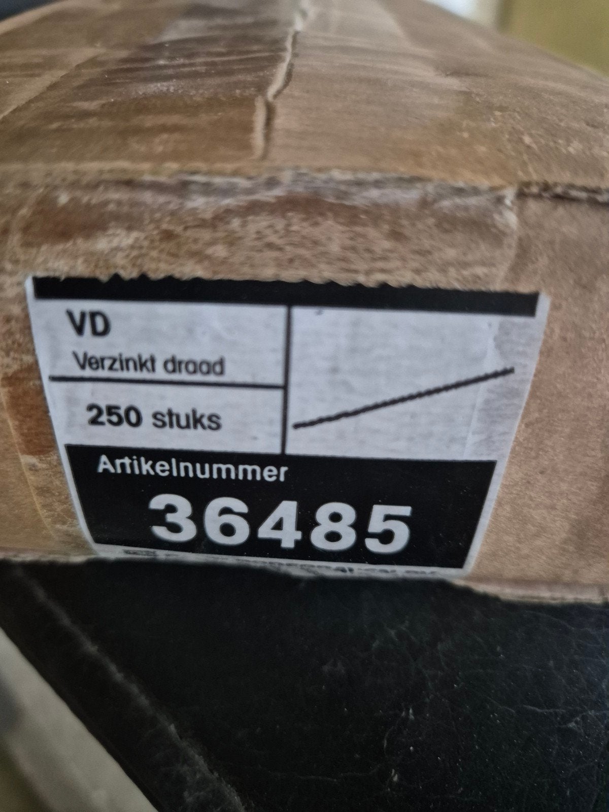 Verzinkt draad - 250 stuks, Ophalen of Verzenden