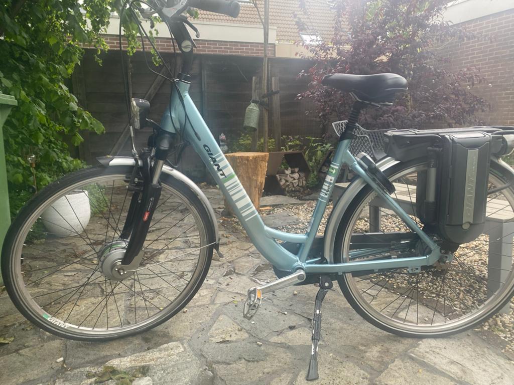 Giant Twist Go Double elektrische fiets M, Fietsen en Brommers, Elektrische fietsen, Ophalen, Minder dan 30 km per accu, Gebruikt