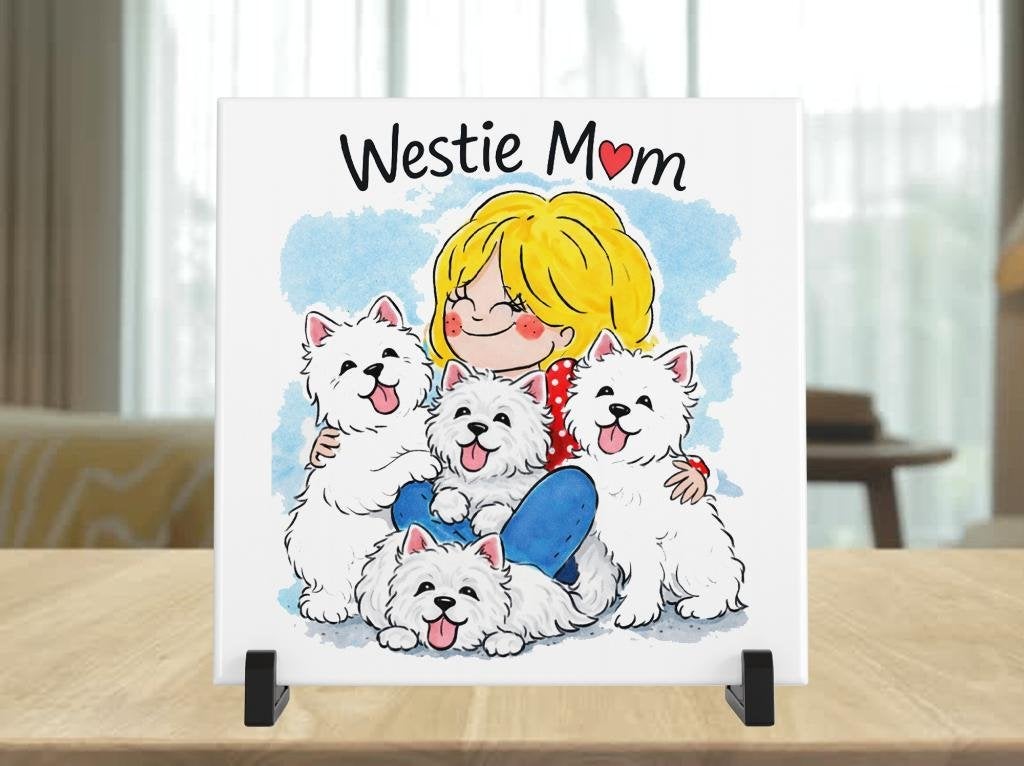 Westie Mom Tegel - Blond Stijl, Verzenden, Nieuw