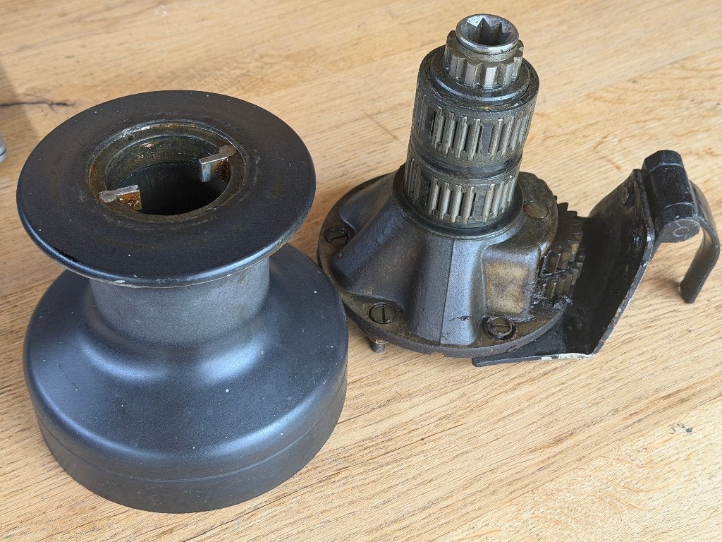 Meissner 26 two speed selftailing lier, Watersport en Boten, Ophalen of Verzenden, Gebruikt, Lijn of Blok