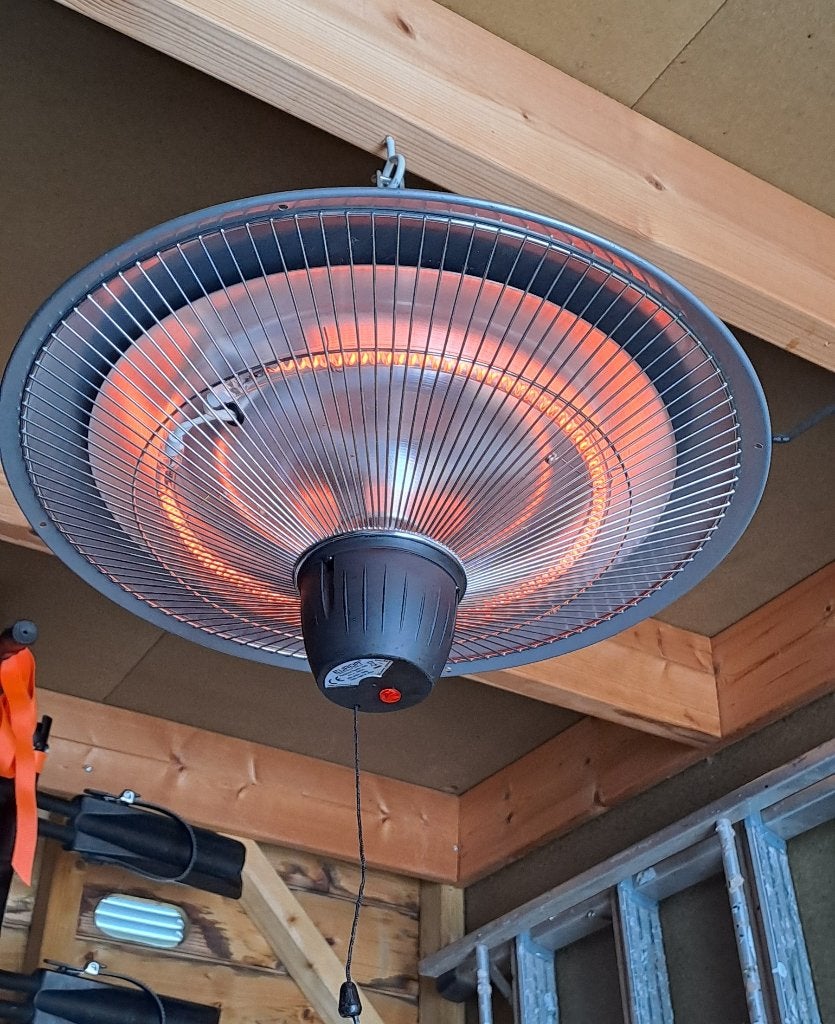 Electrische heater, Ophalen of Verzenden, Zo goed als nieuw, Elektrisch, Plafond