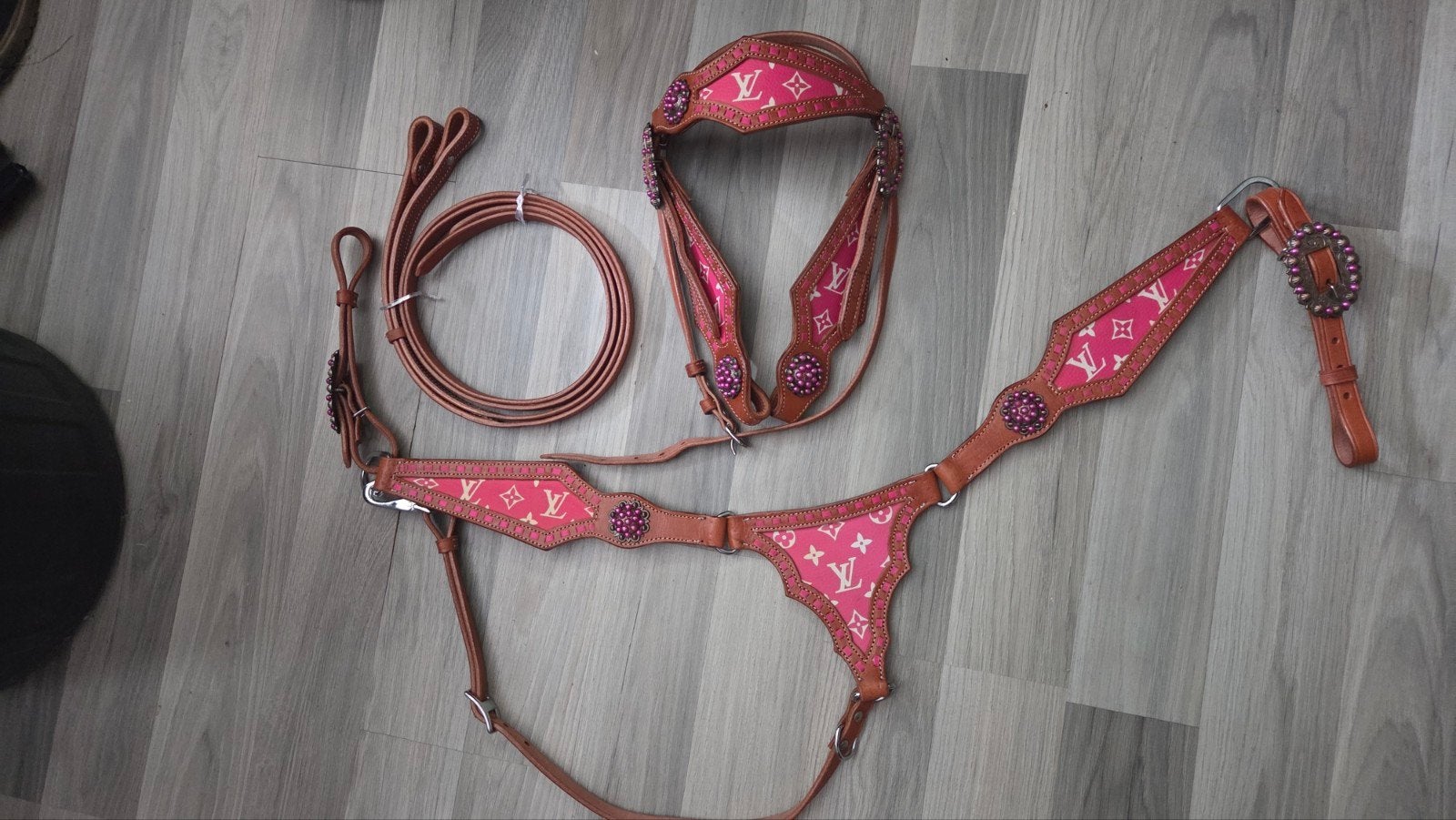 uniek western set shetlander, Shetlander, Hoofdstel, Bruin, Nieuw