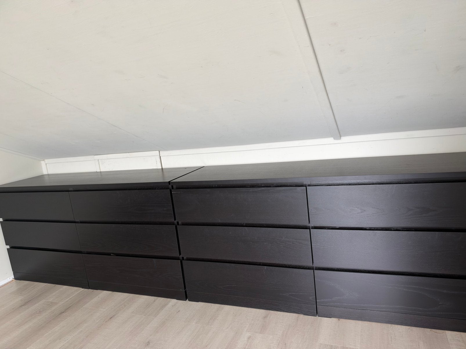 IKEA MALM ladekast zwart – 6 lades – zo goed als nieuw, Ophalen, 50 tot 100 cm, Zo goed als nieuw, 3 of 4 laden