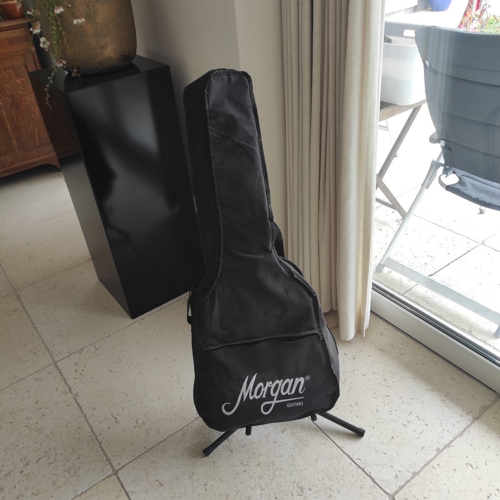 Beginnersgitaar met standaard, hoes en leergang - Als nieuw, Ophalen of Verzenden, Zo goed als nieuw, Klassieke of Spaanse gitaar