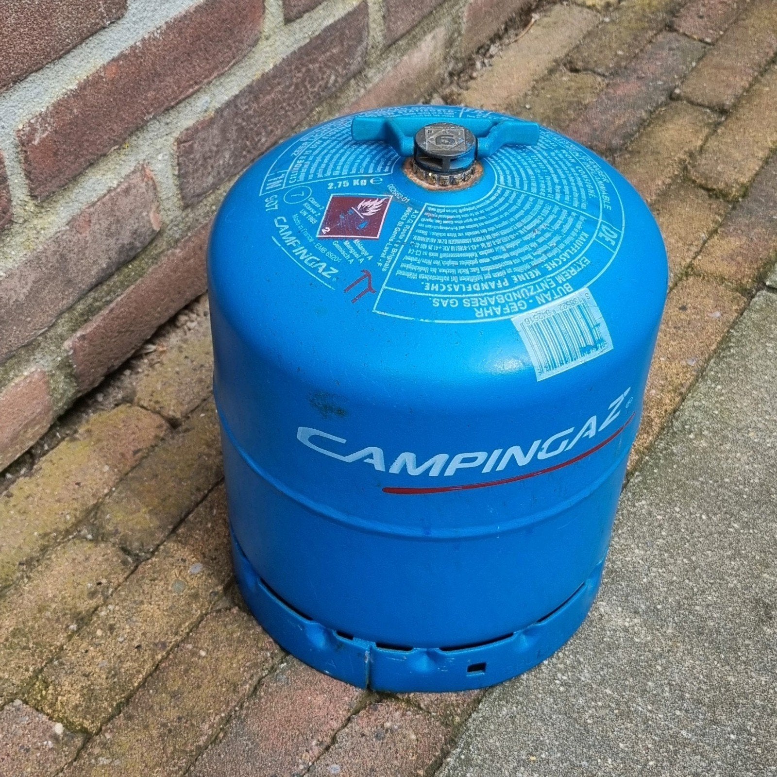 Volle Campingaz 907 gasfles / gas fles met handvat, Ophalen of Verzenden, Zo goed als nieuw