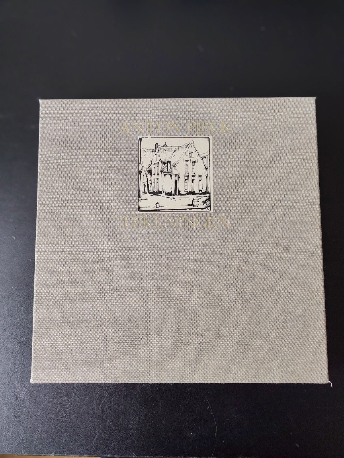 Cassette met 36 reproducties van Anton Pieck inclusief lijst, Antiek en Kunst, Kunst | Tekeningen en Foto's, Ophalen of Verzenden