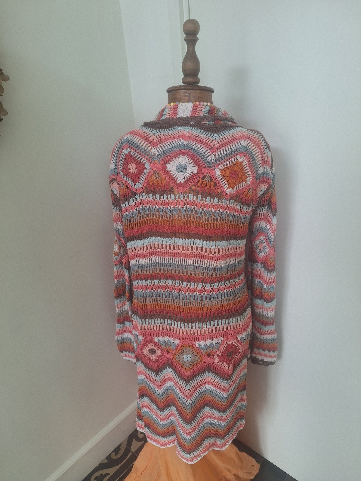Isla Ibiza Vest XL (tot maat 42) - Kleurrijk Gehaakt, Kleding | Dames, Truien en Vesten, Meerkleurig, Maat 42/44 (L), Ophalen of Verzenden