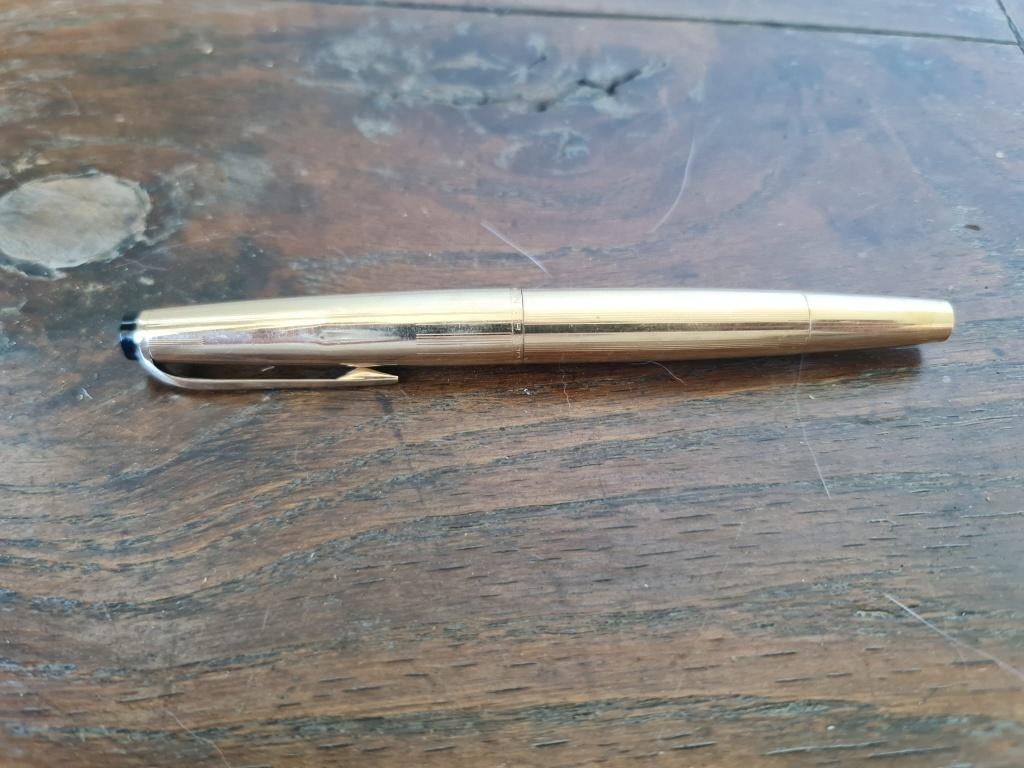 Vulpen, goud. Montblanc Meisterstück 82, oblique punt., Ophalen of Verzenden, Zo goed als nieuw