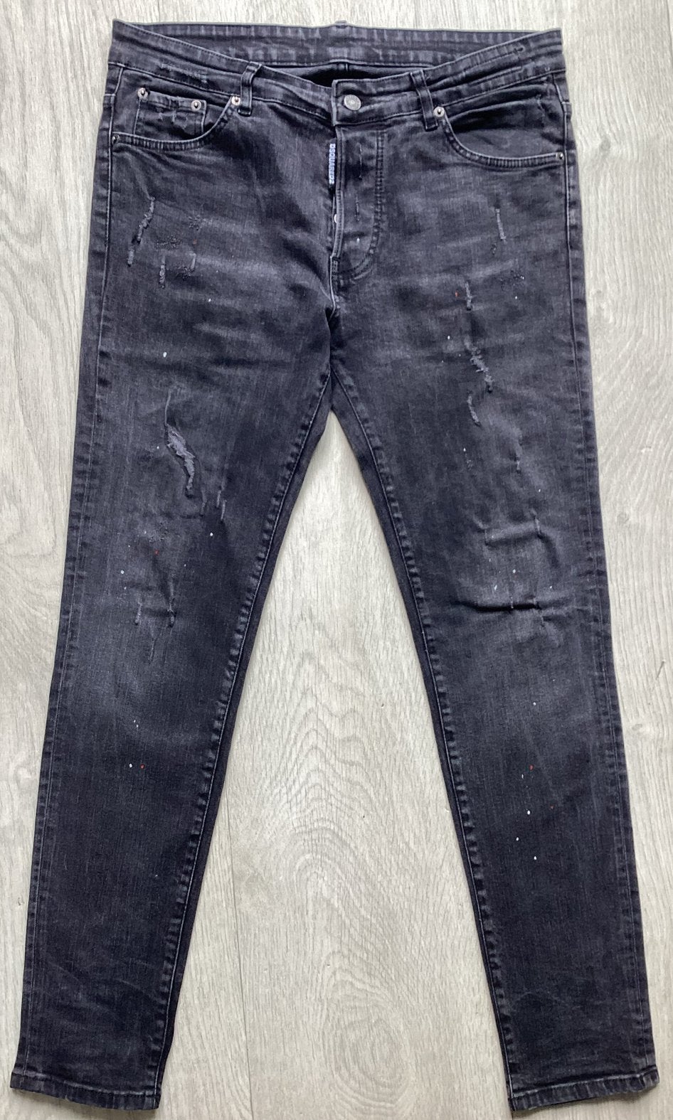 Dsquared2 Heren Jeans Zwart Maat W33, Dsquared2, Zwart, Ophalen of Verzenden, Zo goed als nieuw
